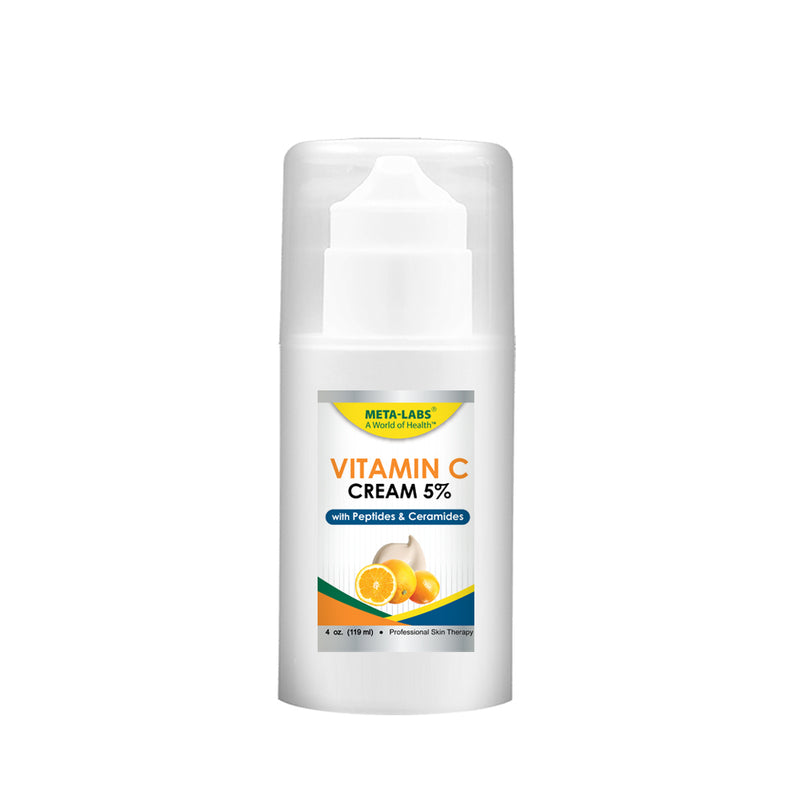 VITAMIN C CREAM 5%, 4 OZ, ASCORBIC ACID, VITAMIN E, SAFFLOWER OIL