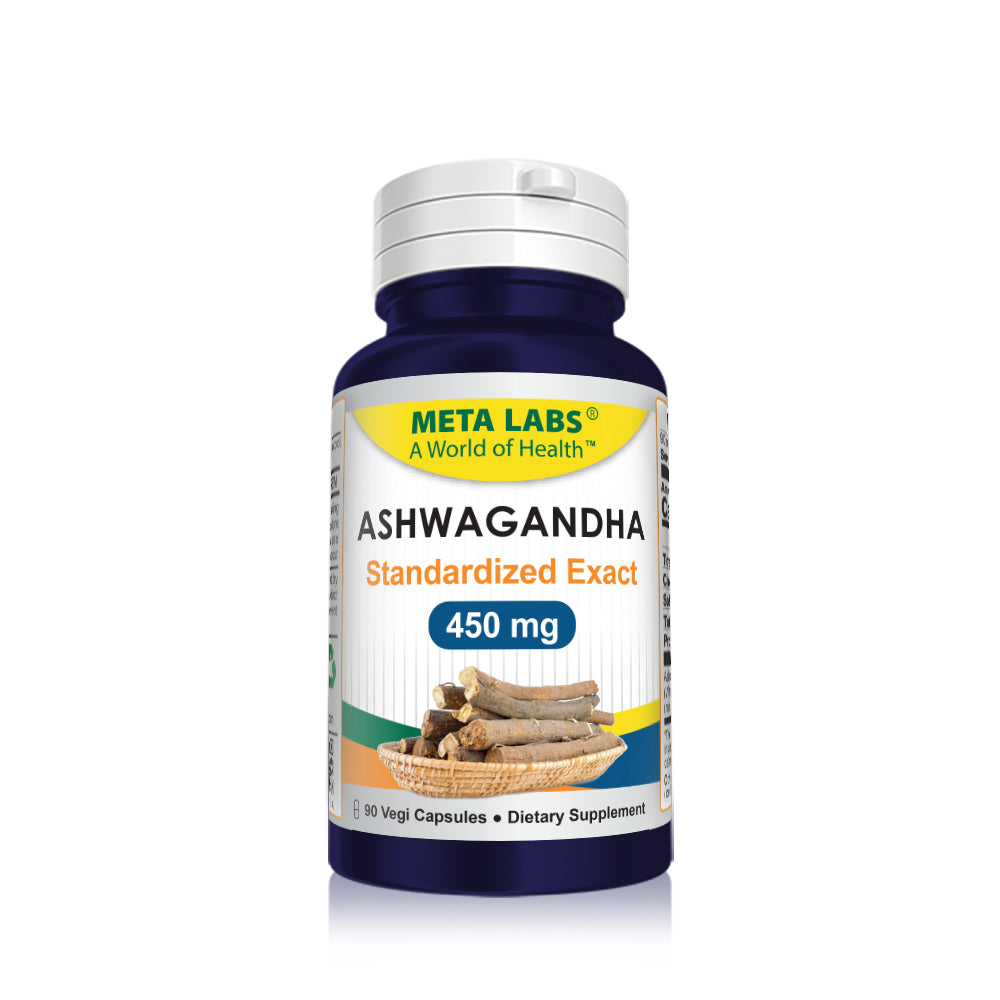 ASHWAGANDHA (Standardized Extract) 450 mg, 90 CAPSULES